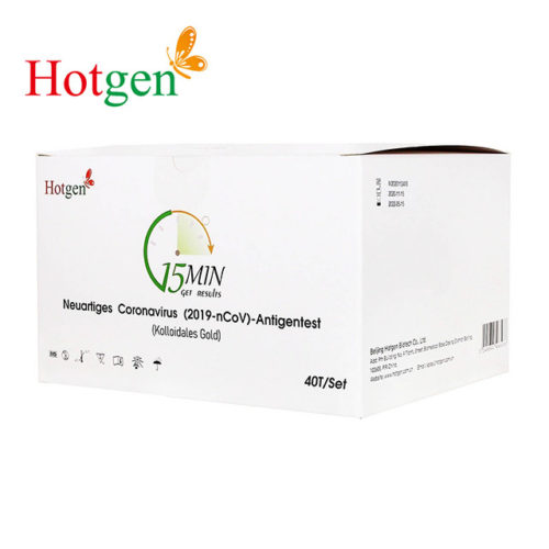 Hotgen® Novel Coronavirus 2019-nCoV Antigen-Test (Colloidal Gold) (Profi) – 40 Stück - Verpackung